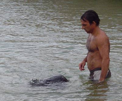 Captura do objecto submerso