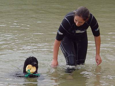 Entrega do objecto submerso